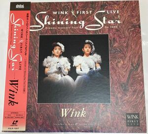 【LD/レーザーディスク/帯付】 Wink／FIRST LIVE Shining Star