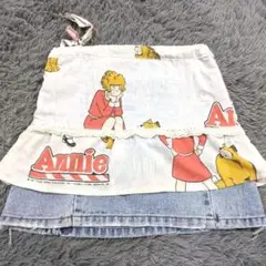 【珍しい品】Annie USEDシーツでリメイクしたスカート　海外から購入