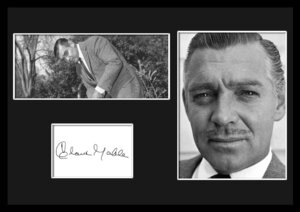 10種類!Clark Gable/クラーク・ゲーブル/サインプリント&証明書付きフレーム/BW/モノクロ/ディスプレイ (6-3W)