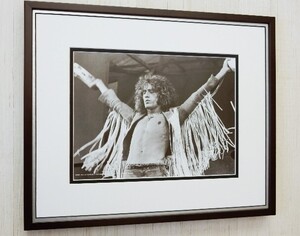 ロジャー・ダルトリー/ウッドストック 1969/アート ピクチャー/額装品/Roger Daltrey/The Who/rock woodstock/ザ・フー/ロック アイコン