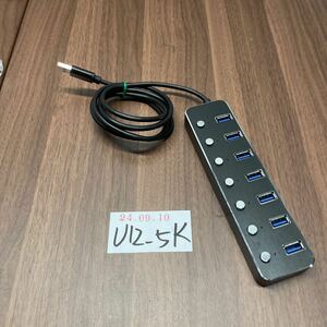 「U12_5K」USB3.0ハブ 7ポート同時充電 OTG対応 高速データ伝送　2A急速充電 USBハブ　ACアダプター無し　本体のみ（240910）