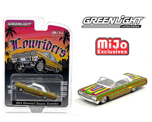 グリーンライト 1/64 シボレー インパラ SS 1963 ローライダー ゴールド Greenlight Chevrolet Impala Lowriders ミニカー