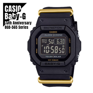 国内正規品 限定モデル CASIO カシオ Baby-G 50周年記念 タフソーラー BGD-S565ZE-1JR ゴールド×ブラック 腕時計 レディース ★新品