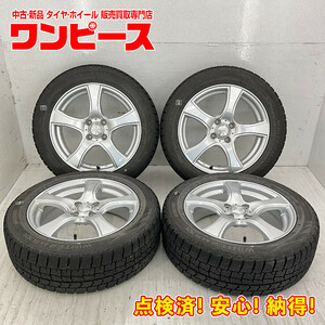 中古タイヤホイールセット 195/55R16 87Q 16インチ 16×6J +42 4穴 PCD100 ダンロップ Violento 冬 スタッドレス マツダ2 d599