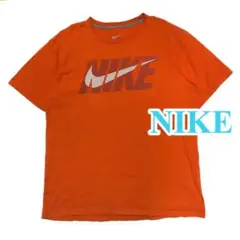 【古着】⑩ NIKE ナイキスポーツウェア　ビックプリント デカロゴ Tシャツ