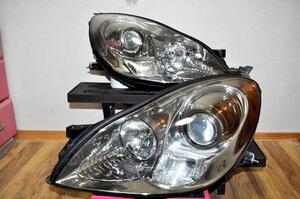 綺麗 黄ばみ無し LEXUS SC430 430SCV UZZ40 SC レクサス HID ヘッドライト 左右 セット KOITO 24-50 UZZ40 ソアラ 刻印 6 ① コーティング