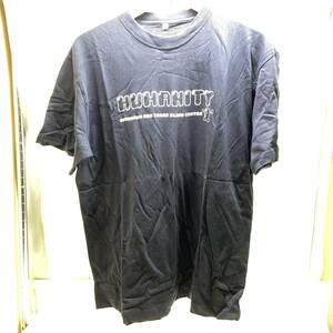 Σ送料185円 未使用 HUHAHITY Tシャツ 半袖 Lサイズ ネイビー ロゴ 英字 ポイント コレクション 長期保管ΣG53729