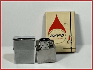 111【ZIPPO★ジッポー】【紙BOX付　NO.200 BRUSH FINISH 一】コレクション品 着火未確認　当時もの