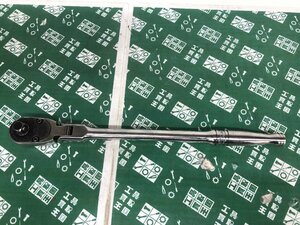 中古品 ハンドツール Snap-on スナップオン 3/8dr ロック式フレックスラチェット FX80 差込角 9.5sq 首振りラチェット ITT2L64JZ58A