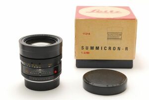 [A- Mint] Leica SUMMICRON-R 90mm f/2 MF Lens 3-Cam Canada w/Box From JAPAN 9146