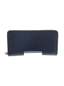 LOEWE◆長財布/レザー/ブラック/レディース