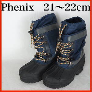 EB5613*Phenix*フェニックス*キッズスノーブーツ*21〜22cm*ネイビー・黒