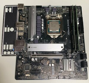 【中古】ASRock B460M Celeron G5900 8GBx2 M.2 NVMe SSD 512GB パネル有 / LGA1200 MicroATX BTOタイプPC由来