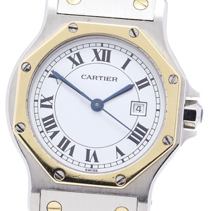 カルティエ CARTIER サントスオクタゴンLM デイト 自動巻き メンズ _846229