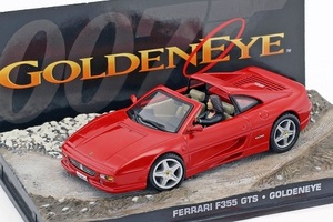 Altaya　1/43　フェラーリ・F355 GTS　red　007 ゴールデンアイ　*フィギュアあり