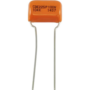 コンデンサ Capacitor - Orange Drop, 100V, Polyester, .1 uF 許容範囲＝J 5% [送料170円から 同梱可]
