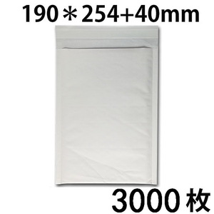 クッション封筒 新品 #0 白 内寸170x254mm 3000枚 送料無料 配送エリア 全国（北海道・九州・沖縄・離島を除く）