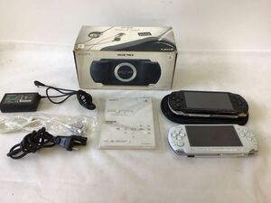 ○営NI013-A9S60【埼玉発】SONY PSP2点まとめ　ブラック　ホワイト　PSP-1000・3000 ※通電確認・初期化済み　箱付 ゲーム機　ソニー 