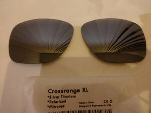 ★オークリー CROSSRANGE XL クロスレンジXL　OO9360用 カスタム偏光 レンズ SILVER Color 新品 POLARIZED