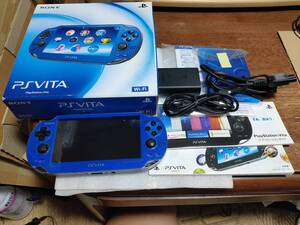 ●PS Vita PSVita Wi-Fiモデル PCH-1000 ZA04 サファイア・ブルー 本体 サファイア ブルーPCH-1000ZA04●