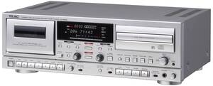 【中古】TEAC CDレコーダー/カセットデッキ シルバー AD-RW950-S