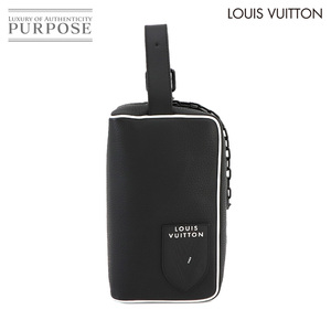 未使用 展示品 ルイ ヴィトン LOUIS VUITTON クローク ドップ キット セカンド バッグ トリヨンレザー ブラック M81849 RFID FIFA 90231292