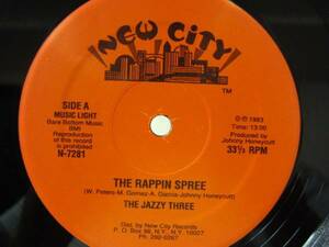 12inch THE JAZZY THREE / The Rappin Spree / 83年リプレス盤 / 5枚以上で送料無料