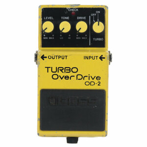 【中古】ターボオーバードライブ エフェクター BOSS OD-2 TURBO OverDrive Made in Japan ボス ギターエフェクター