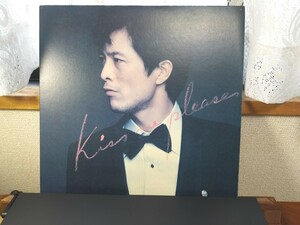 【矢沢永吉】ＬP「KISS ME PLEASE」中古品レコード美品！