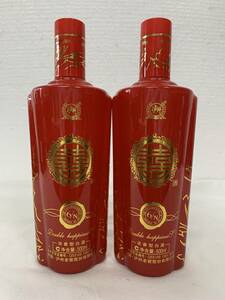 注目！【珍　中国酒　白酒500ml 52% 赤陶器製ボトル　商品名　不明　2本セット】2016年5月　製造期日記載　茅台酒