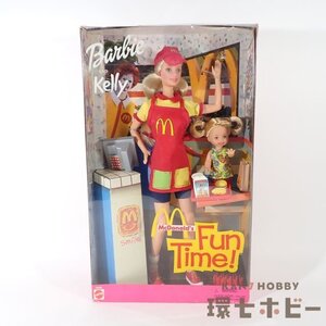 2UZ45◆未使用 マテル バービー＆ケリー マクドナルド ファンタイム! 着せ替え人形/Barbie ドール MacDonald 制服 1/6 送:-/80