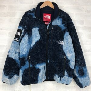 Supreme x THE NORTH FACE シュプリーム ノースフェイス 21AW ブリーチドデニムプリント フリースジャケット SIZE:M ブルー MH632024110408