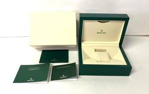 ★☆美品 純正 ROLEX ロレックス サブマリーナ ベージュ 現行 Mサイズ 腕時計ケース BOX 箱 冊子 パスケース ウォッチケース 506☆★