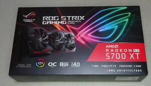 【中古・動作品】 ASUS グラフィックボード ROG-STRIX-RX5700XT-O8G-GAMING AMD RADEON RX5700XT 【現状品】