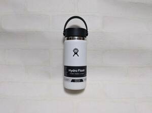 【新品】Hydro Flask ハイドロフラスク ワイドマウス16oz 保温 保冷 ボトル 水筒 ホワイト 送料600円