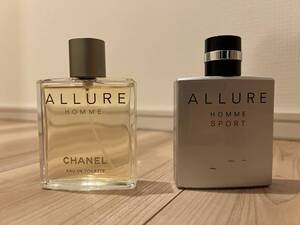 【１００%正規品　各５０ml】シャネル　ALLURE HOMME & ALLURE SPORT HOMME 香水２本セット　