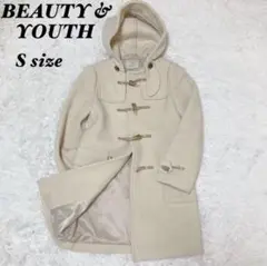 【美品】 BEAUTY&YOUTHダッフルコート　オフホワイト　Sサイズ