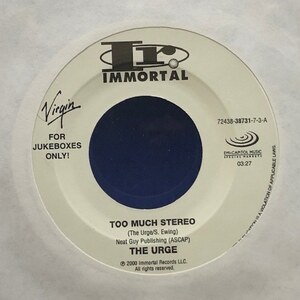 The Urge - Too Much Stereo / Four Letters And Two Words（７インチ）（★美品！）スカ