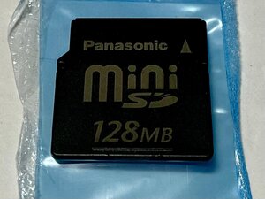 Panasonic パナソニック miniSDカード 128MB 1枚 フォーマット済み 動作確認済みジャンク品