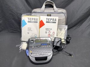 【J167】動作確認済 TEPRA テプラ本体/TEPRA PRO SR710 キングジム ソフトケース付き ラベル作り b