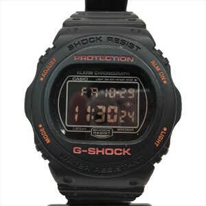 ▼▼ CASIO カシオ G-SHOCK リアルブラック レッドアイ ブラック反転液晶 スティングモデル DW-5750RE-1JF やや傷や汚れあり