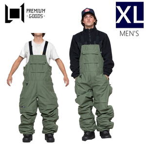 ● L1 RANKIN BIB PNT THYME XLサイズ メンズ スノーボード スキー パンツ PANT ビブパンツ 23-24 日本正規品