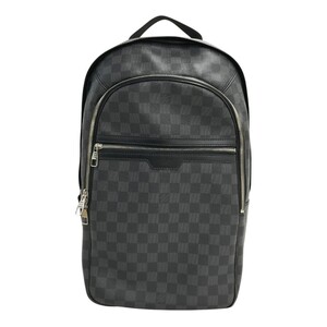 【1円】LOUIS VUITTON ルイ ヴィトン N58024/RI3193 ミカエル バックパック ダミエグラフィット ブラック系 [240101327321]