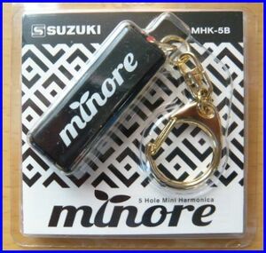 SUZUKI 5ホールミニハーモニカ minore ミノーレ MHK-5B　黒　新品！