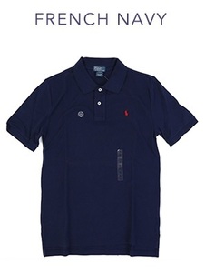 新品 アウトレット 423 子供 L(14-16)サイズ メンズ 半袖 シャツ polo ralph lauren ポロ ラルフ ローレン ポニー NAVY