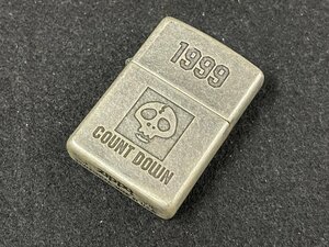 MK0607-46　Zippo　COUNT DOWN　1999　オイルライター　喫煙具　1996年製　タバコ　ドクロ　ジッポ　煙草