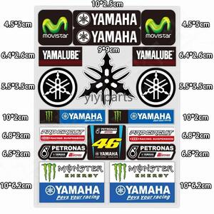 バイクステッカー　ヤマハ　001　YAMAHA　モンスターエナジー　反射防水　ヘルメットステッカー　デカール　