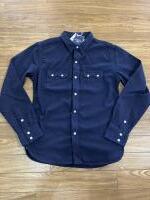 THE FLAT HEAD FN-SCW-002L INDIGO DOBBY WESTERN SHIRT ブルー42サイズ