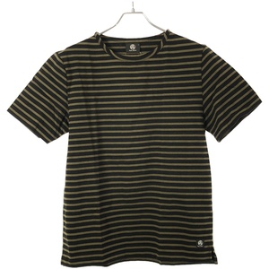 Paul Smith ポールスミス 17AW ボーダーTシャツ カーキ×ブラック L ITQSDTRQUF2M