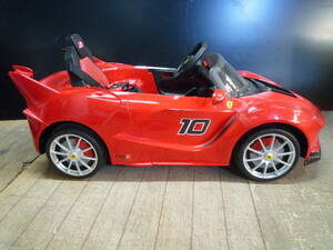 【6-6-21-3Ta】　Ferrari　RASTER　電動　乗用カー　玩具　リモコン付き　子供　乗り物